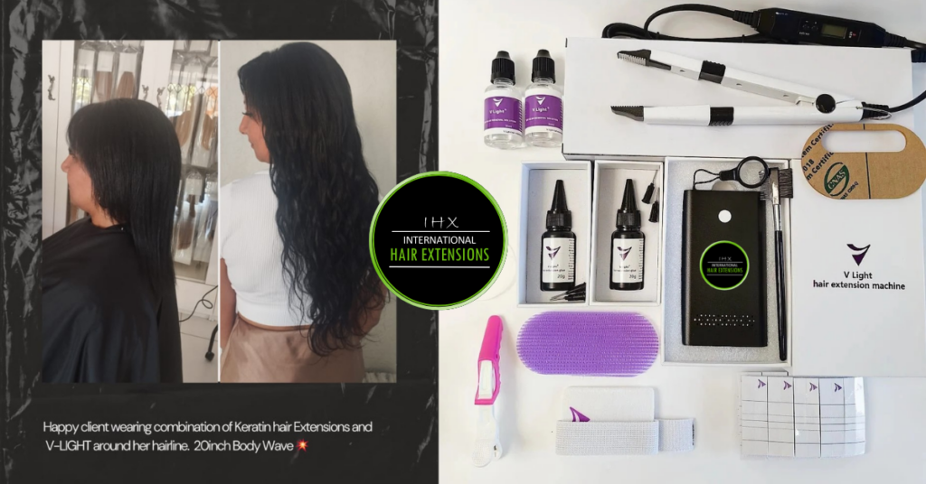 Styling at V-Light Hair Extensions Hair Salons